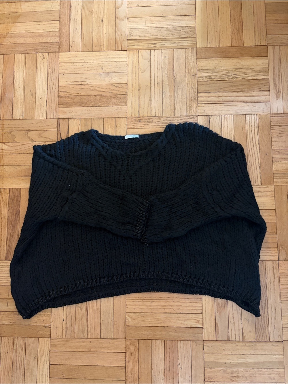 Debbie Katz Black Cozy Knit Women's Sweater
